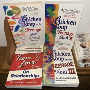 Chicken Soup for the Teenage Soul I II III & Teen Love On Relationships 4 Books